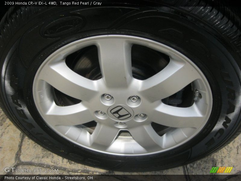 Tango Red Pearl / Gray 2009 Honda CR-V EX-L 4WD