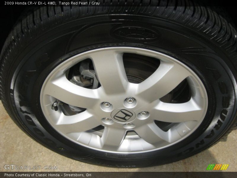 Tango Red Pearl / Gray 2009 Honda CR-V EX-L 4WD