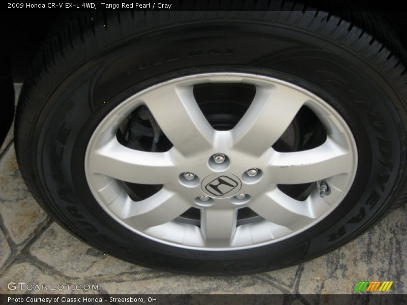 Tango Red Pearl / Gray 2009 Honda CR-V EX-L 4WD