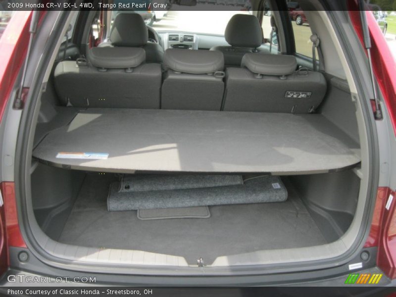 Tango Red Pearl / Gray 2009 Honda CR-V EX-L 4WD