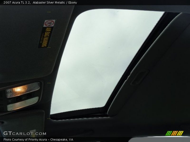 Alabaster Silver Metallic / Ebony 2007 Acura TL 3.2