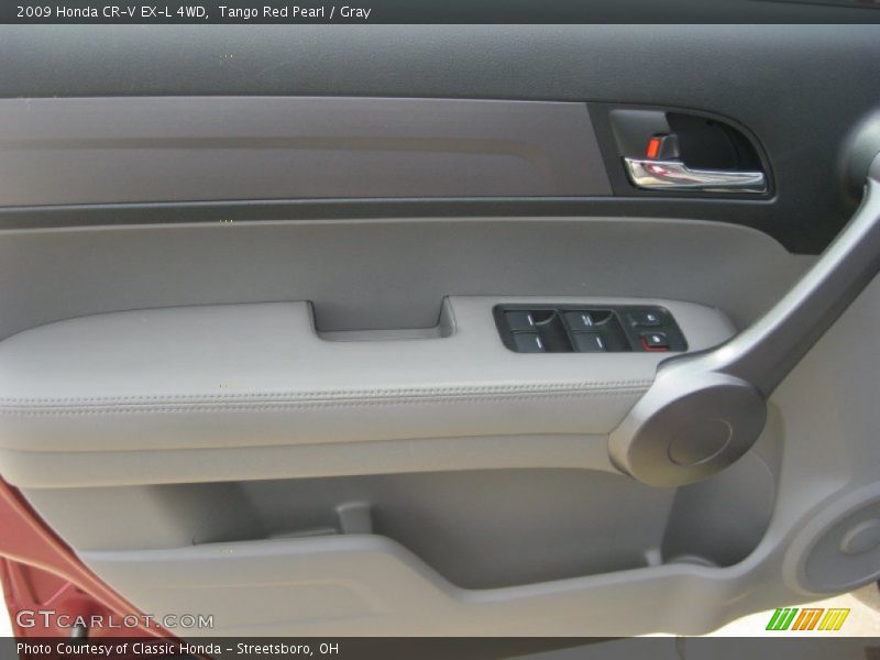 Tango Red Pearl / Gray 2009 Honda CR-V EX-L 4WD