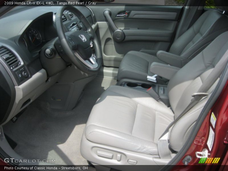 Tango Red Pearl / Gray 2009 Honda CR-V EX-L 4WD