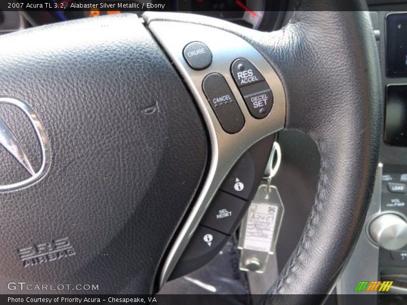 Alabaster Silver Metallic / Ebony 2007 Acura TL 3.2