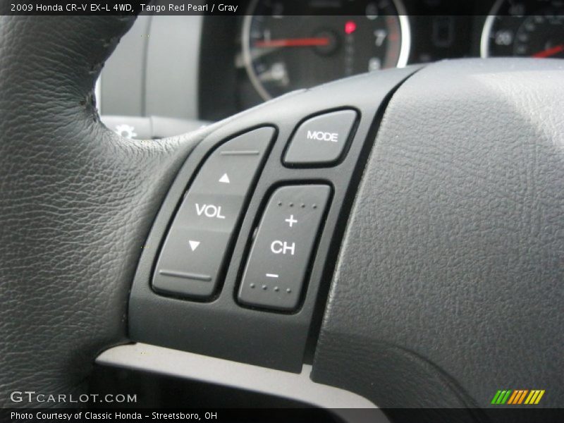 Tango Red Pearl / Gray 2009 Honda CR-V EX-L 4WD