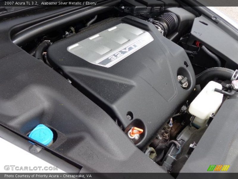 Alabaster Silver Metallic / Ebony 2007 Acura TL 3.2
