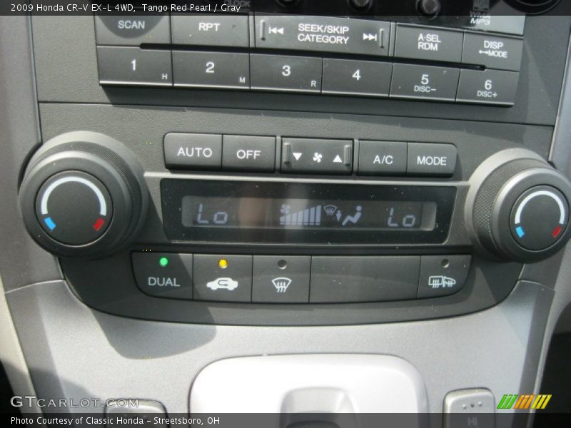 Tango Red Pearl / Gray 2009 Honda CR-V EX-L 4WD