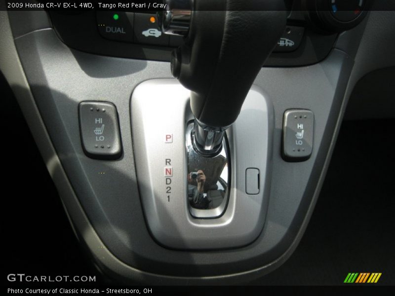 Tango Red Pearl / Gray 2009 Honda CR-V EX-L 4WD