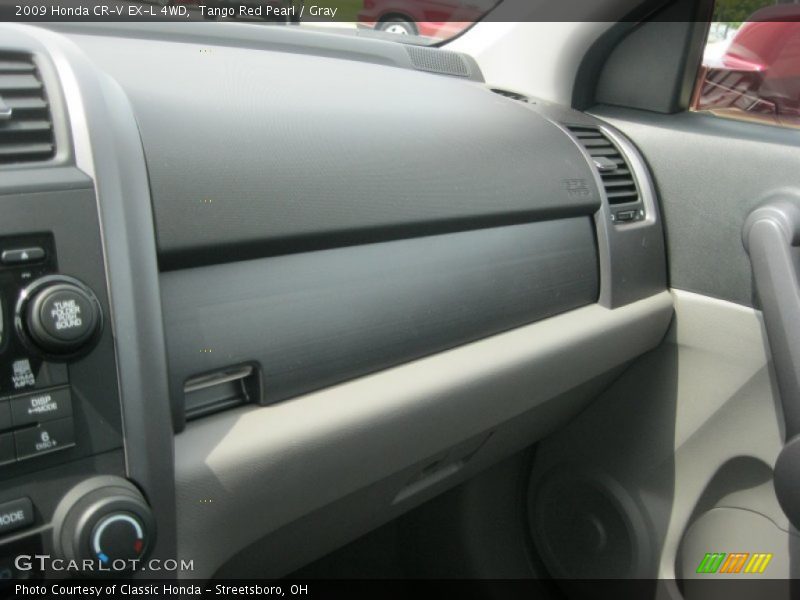 Tango Red Pearl / Gray 2009 Honda CR-V EX-L 4WD