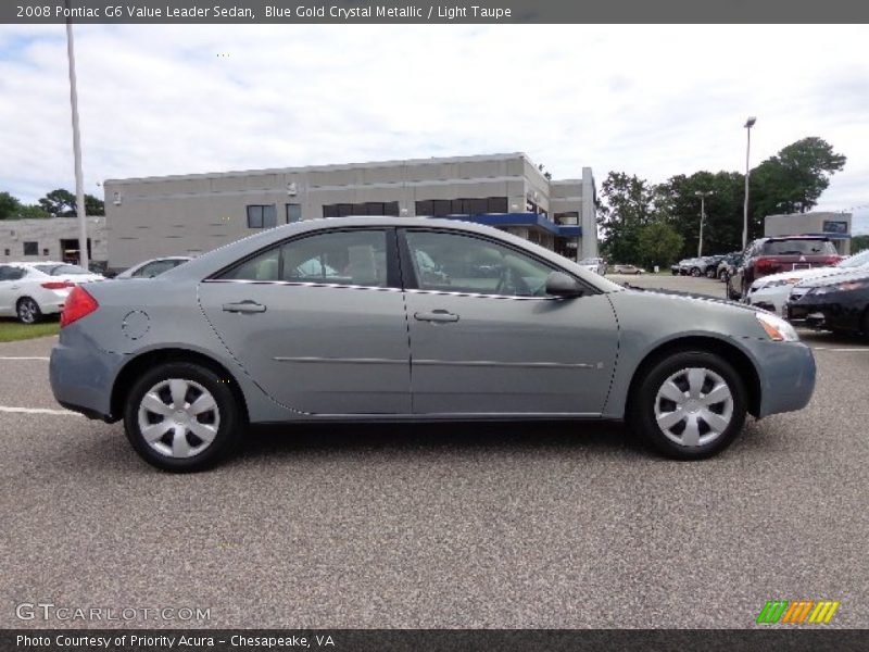 Blue Gold Crystal Metallic / Light Taupe 2008 Pontiac G6 Value Leader Sedan