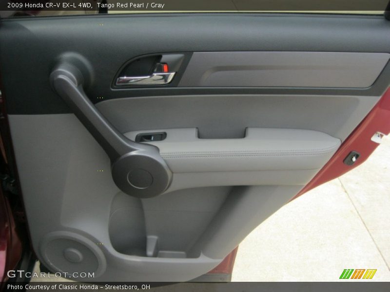 Tango Red Pearl / Gray 2009 Honda CR-V EX-L 4WD