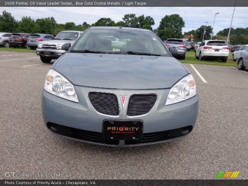 Blue Gold Crystal Metallic / Light Taupe 2008 Pontiac G6 Value Leader Sedan