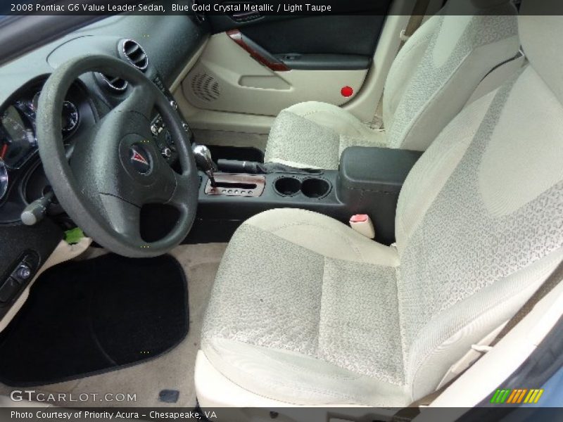 Blue Gold Crystal Metallic / Light Taupe 2008 Pontiac G6 Value Leader Sedan
