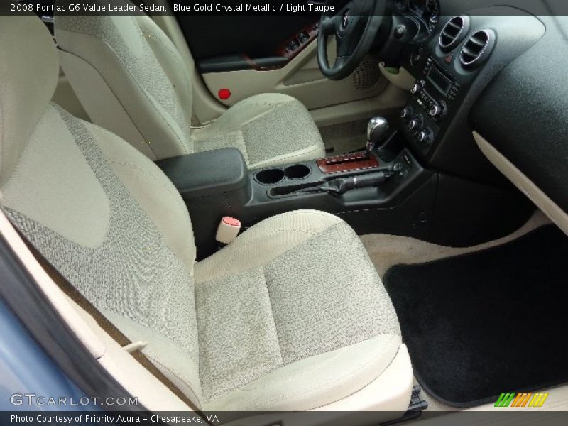 Blue Gold Crystal Metallic / Light Taupe 2008 Pontiac G6 Value Leader Sedan