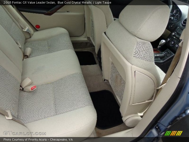 Blue Gold Crystal Metallic / Light Taupe 2008 Pontiac G6 Value Leader Sedan