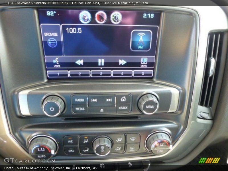 Silver Ice Metallic / Jet Black 2014 Chevrolet Silverado 1500 LTZ Z71 Double Cab 4x4