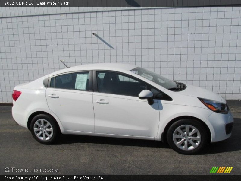 Clear White / Black 2012 Kia Rio LX