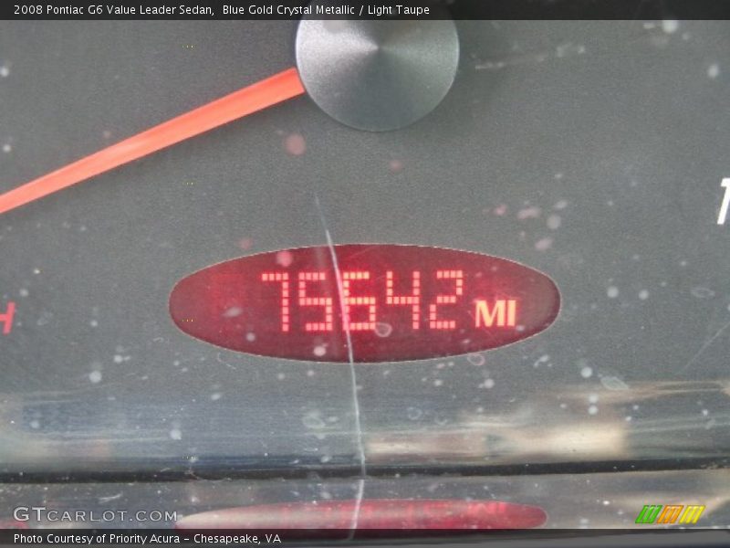 Blue Gold Crystal Metallic / Light Taupe 2008 Pontiac G6 Value Leader Sedan
