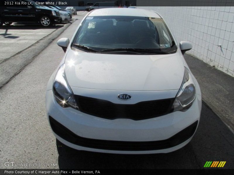 Clear White / Black 2012 Kia Rio LX