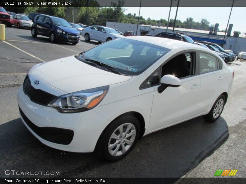 Clear White / Black 2012 Kia Rio LX