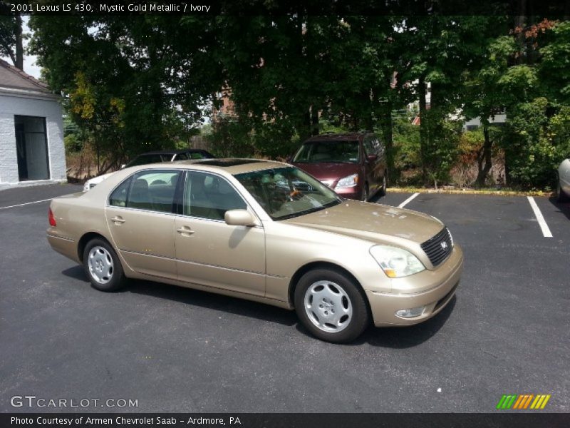 Mystic Gold Metallic / Ivory 2001 Lexus LS 430