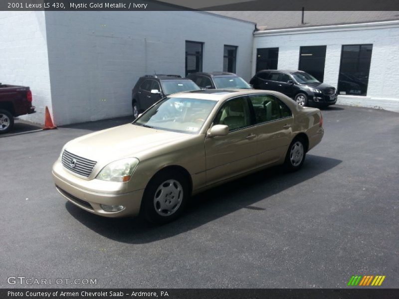 Mystic Gold Metallic / Ivory 2001 Lexus LS 430