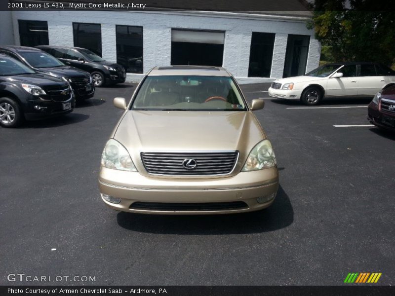Mystic Gold Metallic / Ivory 2001 Lexus LS 430