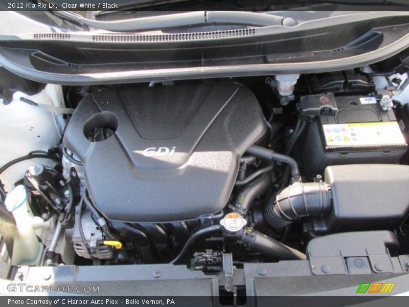 Clear White / Black 2012 Kia Rio LX