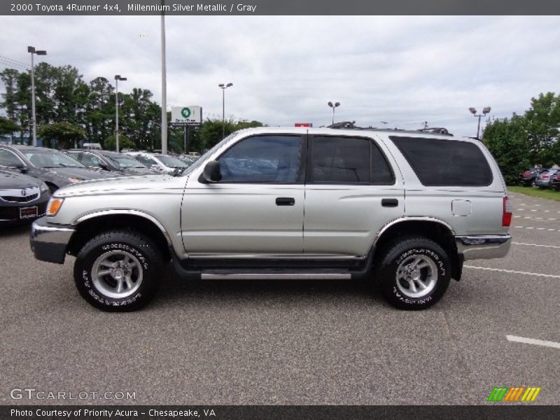 Millennium Silver Metallic / Gray 2000 Toyota 4Runner 4x4