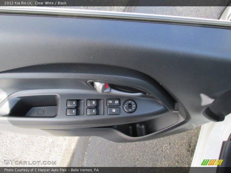 Clear White / Black 2012 Kia Rio LX