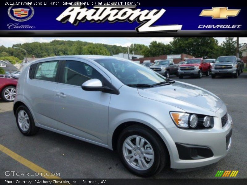 Silver Ice Metallic / Jet Black/Dark Titanium 2013 Chevrolet Sonic LT Hatch