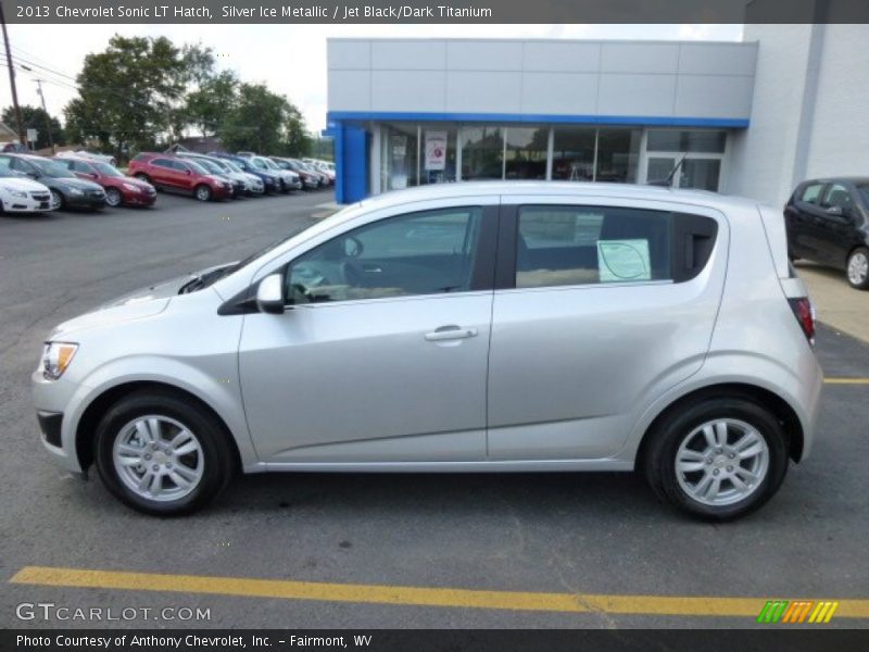 Silver Ice Metallic / Jet Black/Dark Titanium 2013 Chevrolet Sonic LT Hatch
