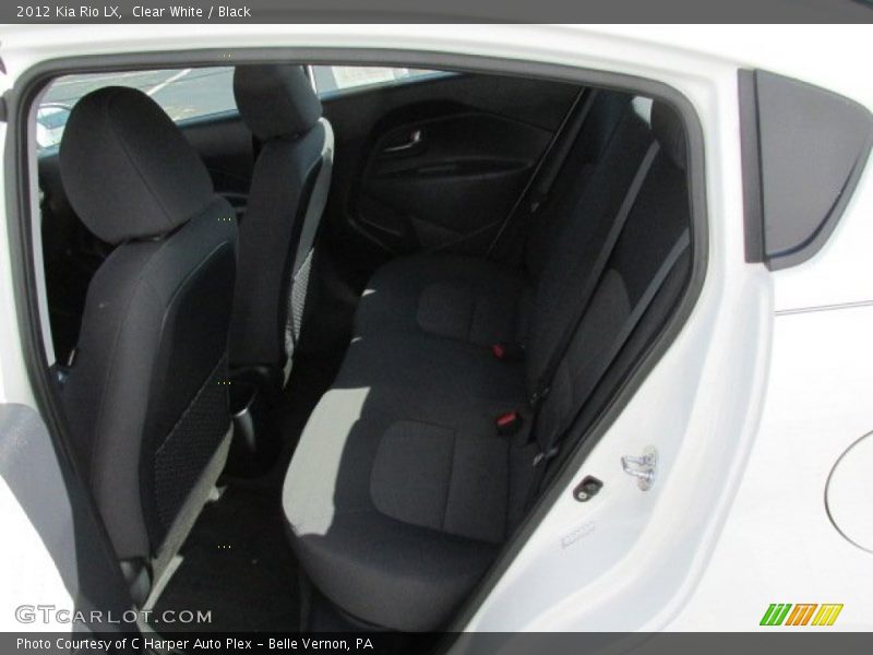 Clear White / Black 2012 Kia Rio LX