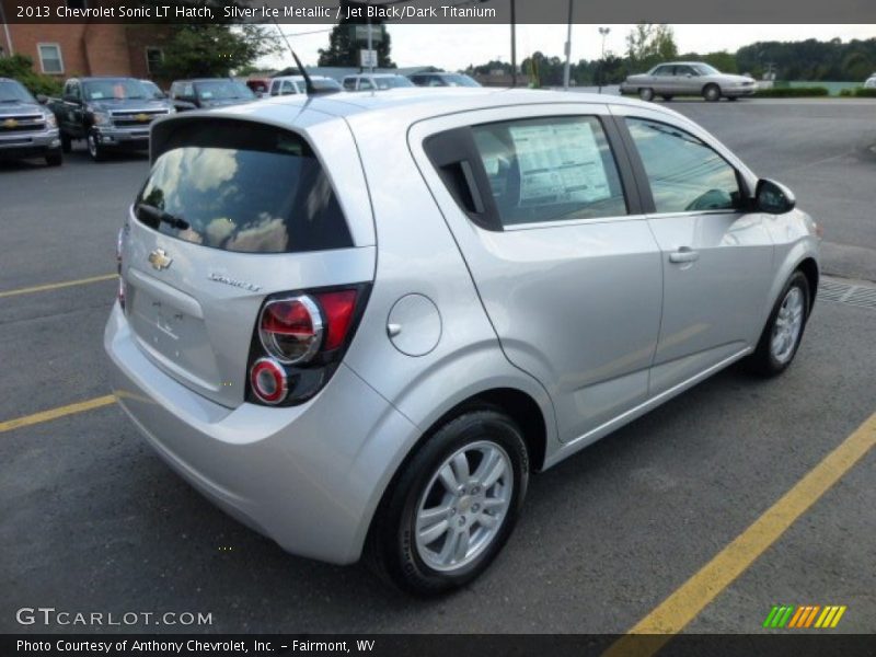 Silver Ice Metallic / Jet Black/Dark Titanium 2013 Chevrolet Sonic LT Hatch