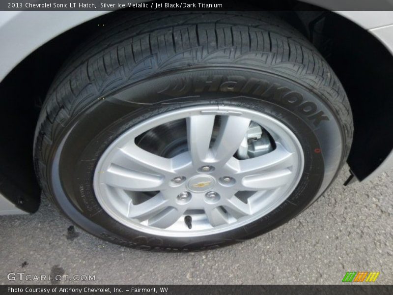 Silver Ice Metallic / Jet Black/Dark Titanium 2013 Chevrolet Sonic LT Hatch