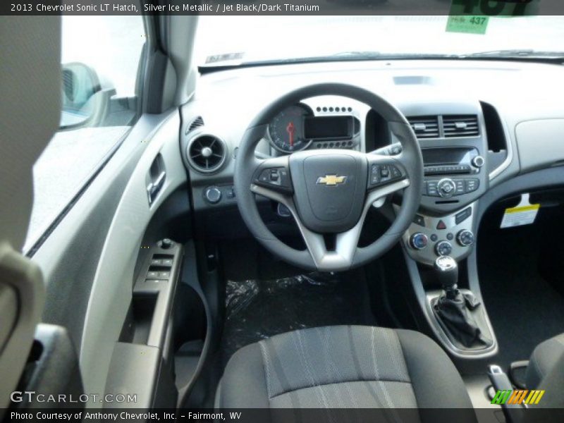 Silver Ice Metallic / Jet Black/Dark Titanium 2013 Chevrolet Sonic LT Hatch