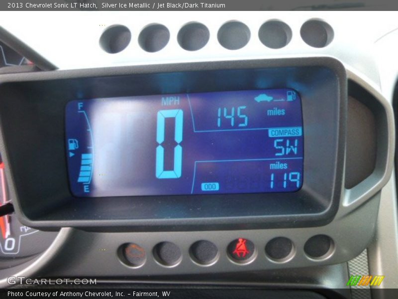 Silver Ice Metallic / Jet Black/Dark Titanium 2013 Chevrolet Sonic LT Hatch