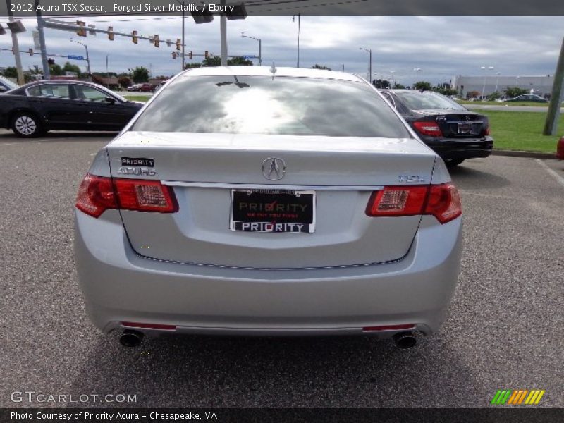Forged Silver Metallic / Ebony 2012 Acura TSX Sedan