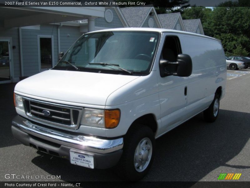 Oxford White / Medium Flint Grey 2007 Ford E Series Van E150 Commercial