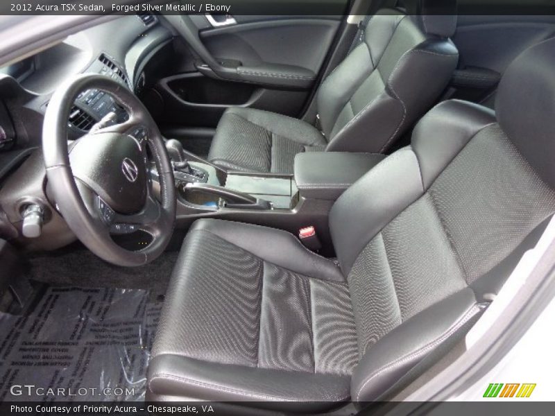 Forged Silver Metallic / Ebony 2012 Acura TSX Sedan
