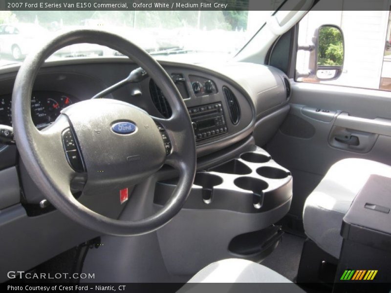 Oxford White / Medium Flint Grey 2007 Ford E Series Van E150 Commercial