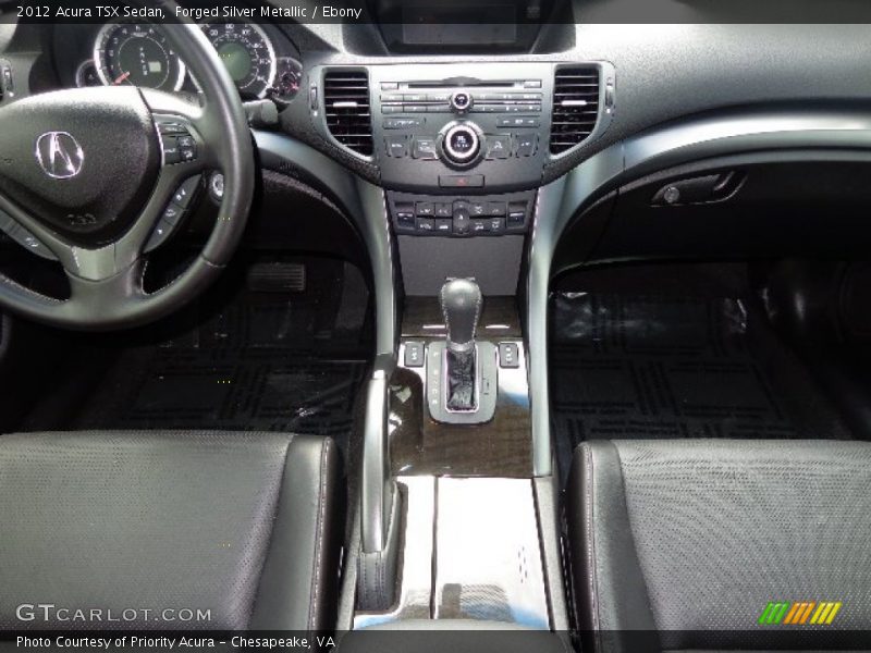 Forged Silver Metallic / Ebony 2012 Acura TSX Sedan