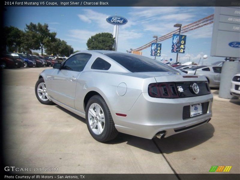 Ingot Silver / Charcoal Black 2014 Ford Mustang V6 Coupe