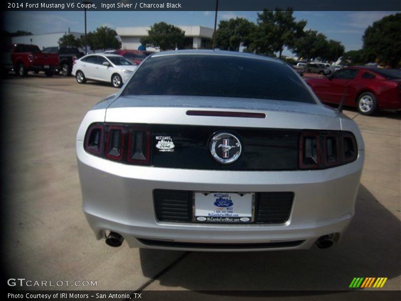 Ingot Silver / Charcoal Black 2014 Ford Mustang V6 Coupe