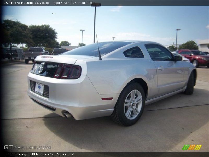 Ingot Silver / Charcoal Black 2014 Ford Mustang V6 Coupe