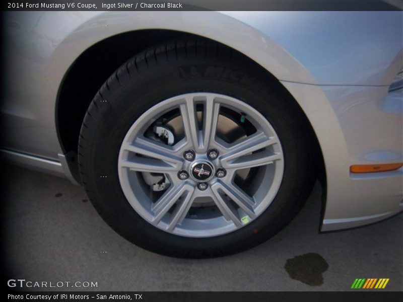 Ingot Silver / Charcoal Black 2014 Ford Mustang V6 Coupe