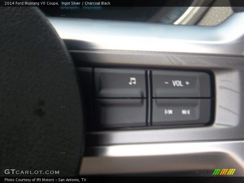 Ingot Silver / Charcoal Black 2014 Ford Mustang V6 Coupe