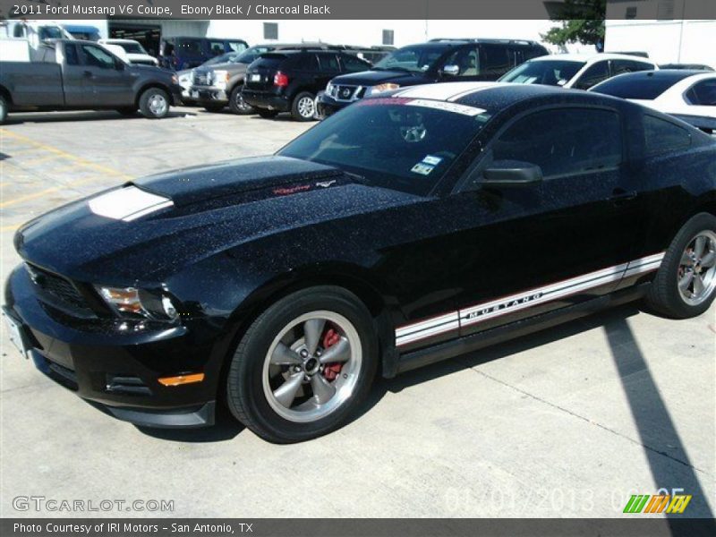 Ebony Black / Charcoal Black 2011 Ford Mustang V6 Coupe