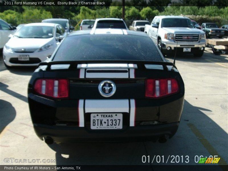 Ebony Black / Charcoal Black 2011 Ford Mustang V6 Coupe