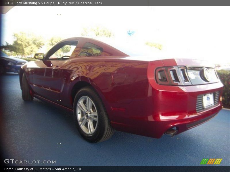 Ruby Red / Charcoal Black 2014 Ford Mustang V6 Coupe